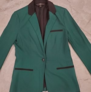 Green and black blazer